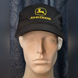 NWOT John Deere Men's Trucker Snapback Mesh Back Hat (K-Products) Black/Yellow